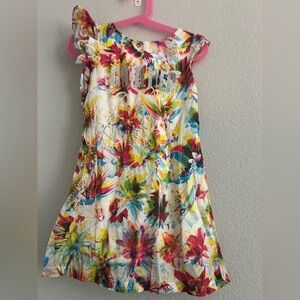 Junior Gaultier Colorful Ruffle Shoulder Sundress Size 5